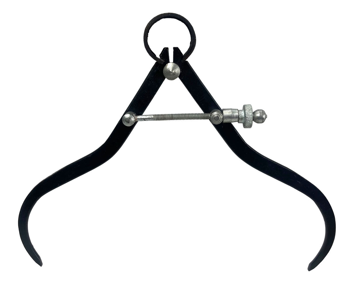 QUIX 6" (15.2 cm) Steel Outside Spring-Type Caliper | Precise Thickness & Diameter Measurement | Durable Tension Screw Mechanism