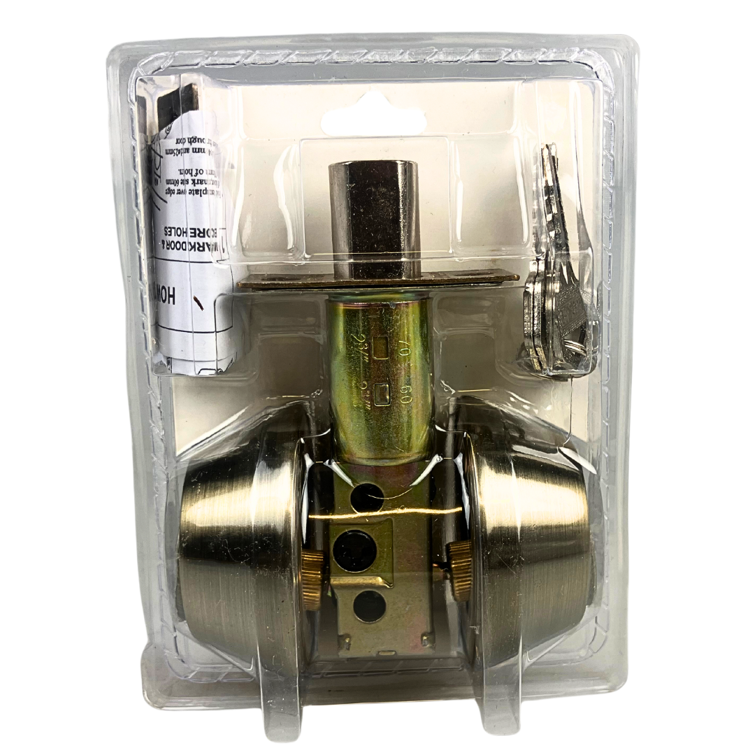 Secure Double Cylinder Deadbolt Lock with Adjustable Latch and Antique Bronze Finish - TZ7352BRZ