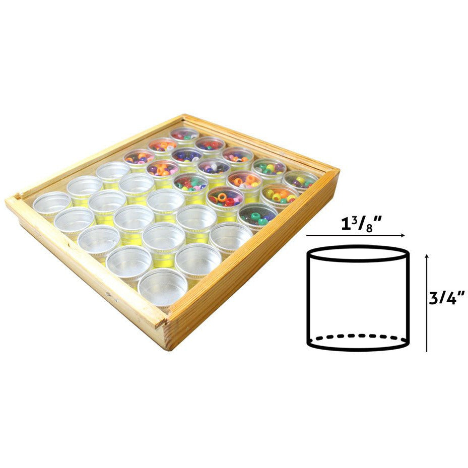 1 3/8" ALUMINUM DISPLAY CONTAINER 30-PIECE SET - TJ05-41615 - ToolUSA