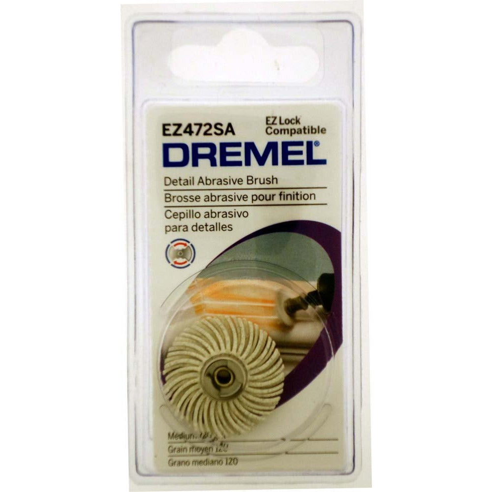 1" Diameter Detail Abrasive Brush - Built-in Polishing Compound - LDRE-EZ472SA - ToolUSA