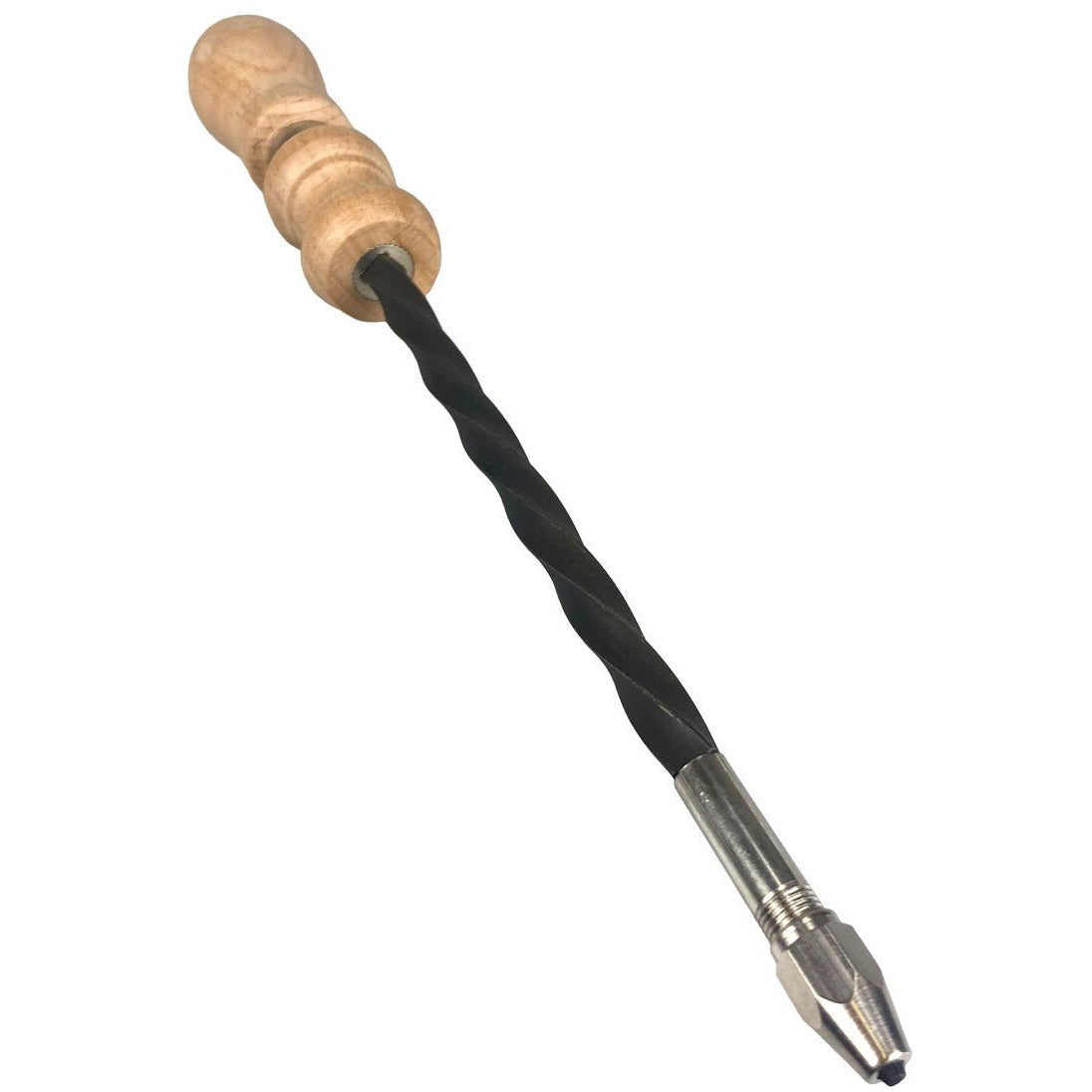 10 -1/2 Inch Wooden Handled Push Drill With Extra Collet - TJ01-01260 - ToolUSA