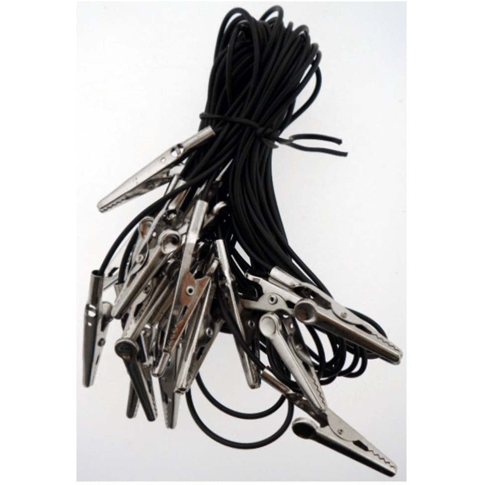 10 Piece Alligator Clamps with Wire - TE-08005 - ToolUSA