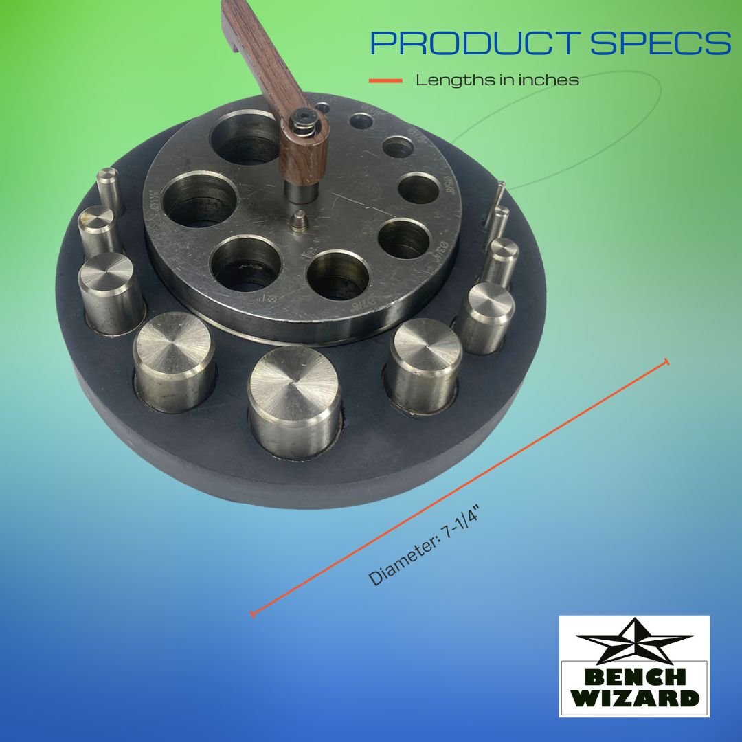 10 Piece Disc Cutter - Round Plate & Handle - TJ-43334 - ToolUSA