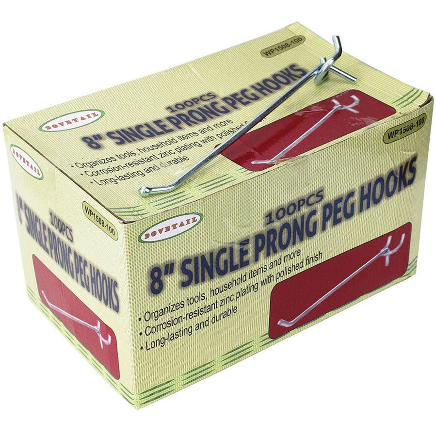 100 Piece 8 Inch Double Prong Hooks - HW-15088 - ToolUSA