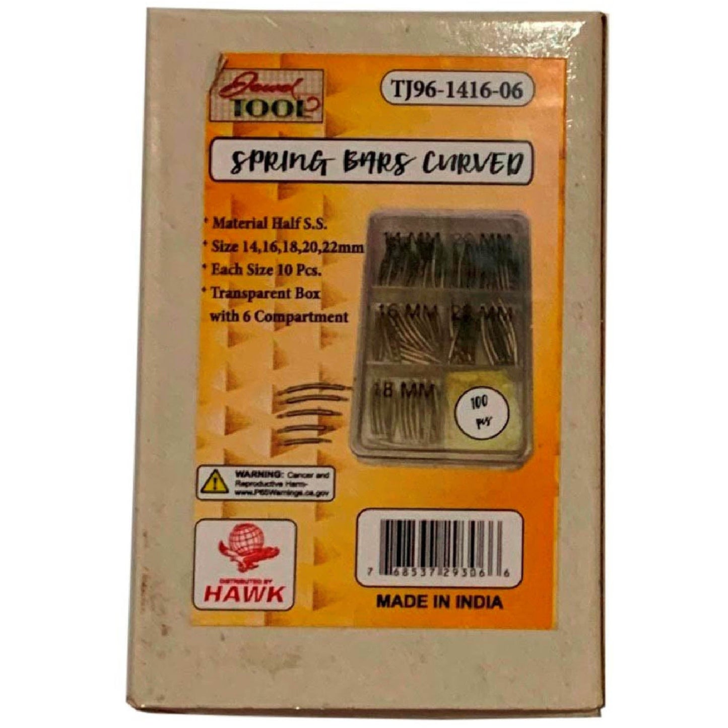 100 Piece Curved Watch Pins - TJ-29306 - ToolUSA