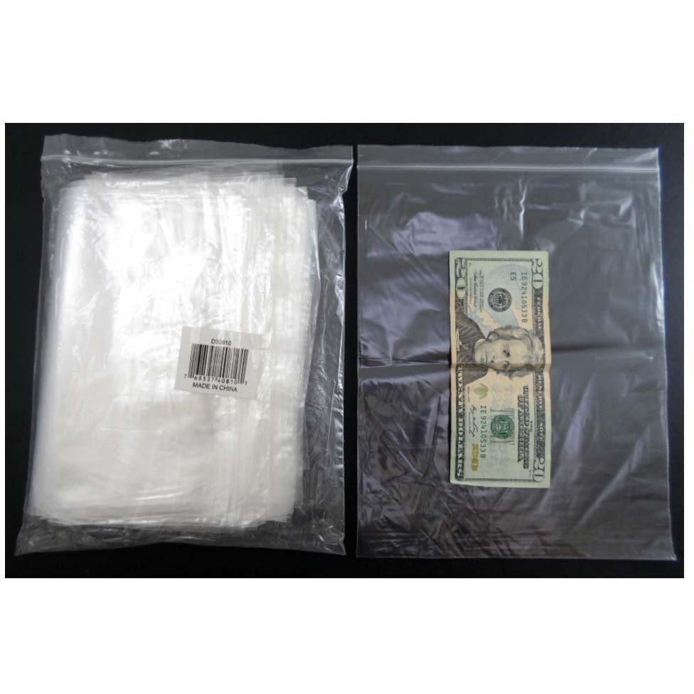 1000 Count Plastic Resealable Bags - 12x15 Inch - TJ-21215 - ToolUSA