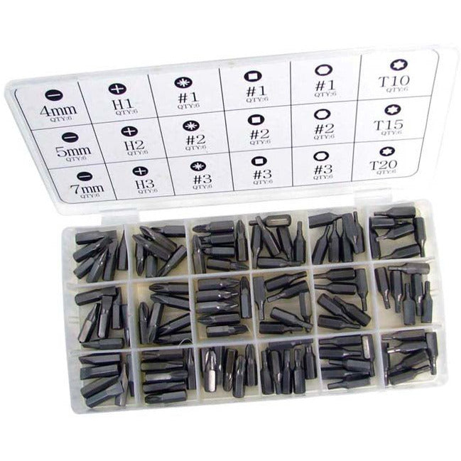 108 Piece Carbon Bit Assortment - HW-08108 - ToolUSA