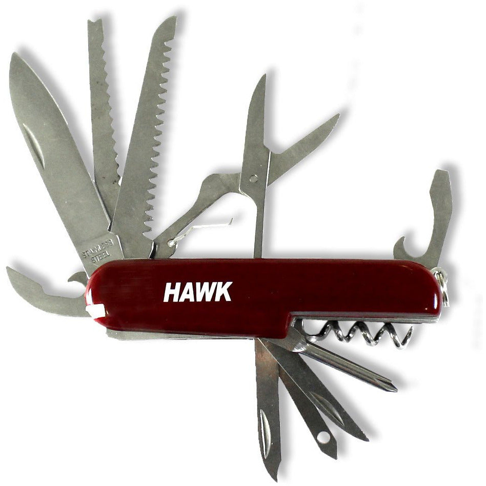 11 in 1 Multi Function Outdoorman's Mini Pocket Knife - PK9811R - ToolUSA