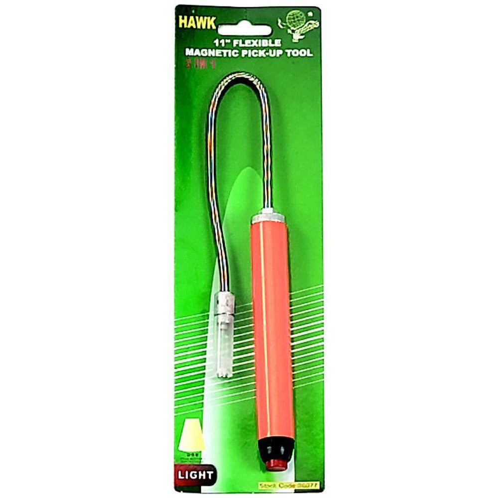 11 Inch Flex-Arm Magnetic Pick-Up Tool with LED light - S1-EXT-08877 - ToolUSA