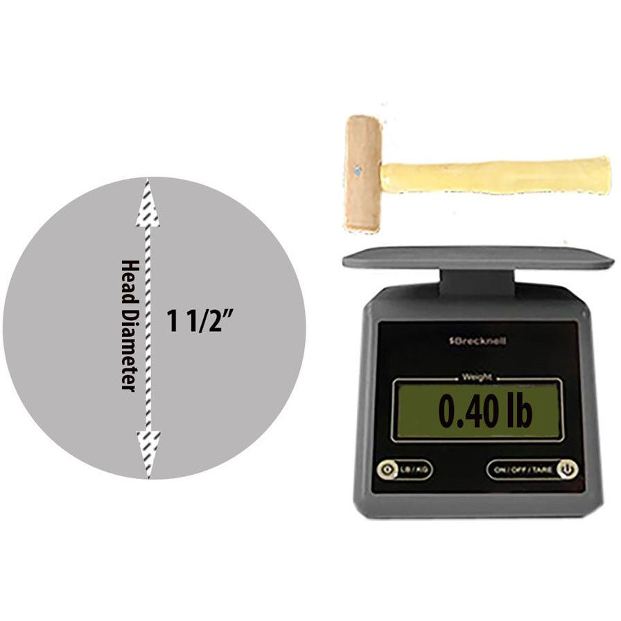 11 Inch Rawhide Mallet with Wooden Handle - PH-80242 - ToolUSA