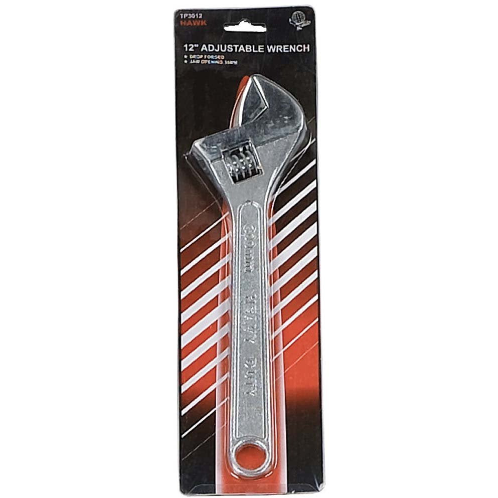 12 Inch Chrome Adjustable Wrench - TP-03012 - ToolUSA