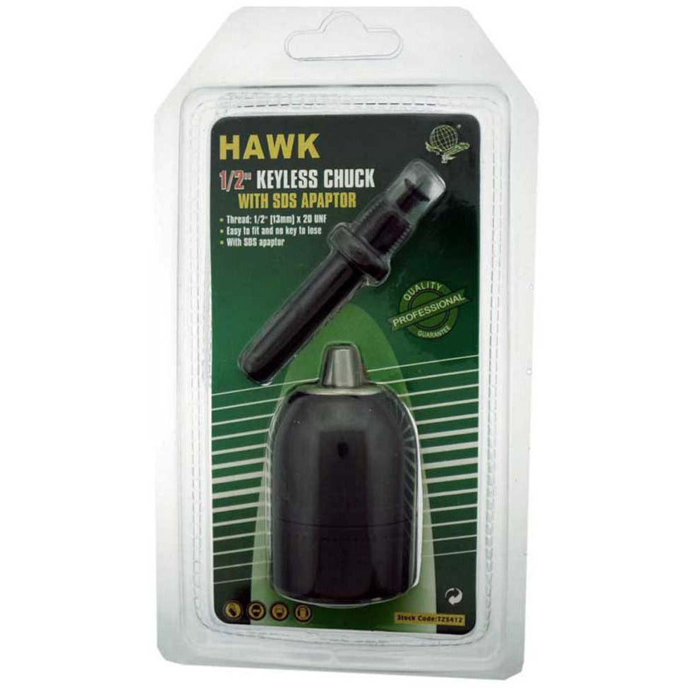 1/2 Inch Keyless Chuck With SDS Adaptor Built-In - TZ-95412 - ToolUSA