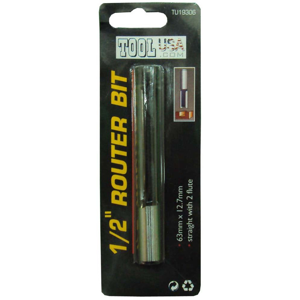 1/2-Inch Router Bit, 2 Flutes - TU19306 - ToolUSA