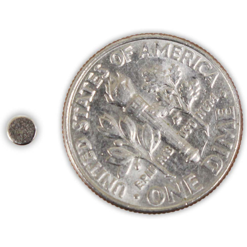 12 Piece 1/8" Mini Deep Rare Earth Magnets For Crafting (Pack of: 2) - MC-08861-Z02 - ToolUSA
