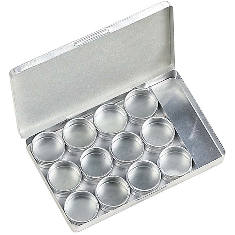 12 PIECE GEM JARS IN ALUMINUM BOX - TJ-81653 - ToolUSA
