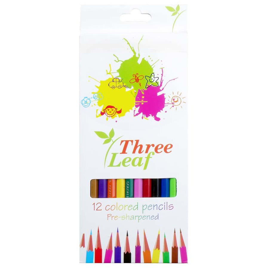 12 Piece Set Of Pre-Sharpened, 7 Inch Colored Pencils (Pack of: 1) - HK-46859-Z02 - ToolUSA