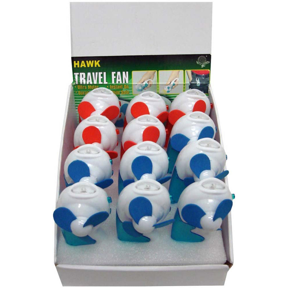 12 Piece Travel Fans with Flashlight - CAM-96003 - ToolUSA