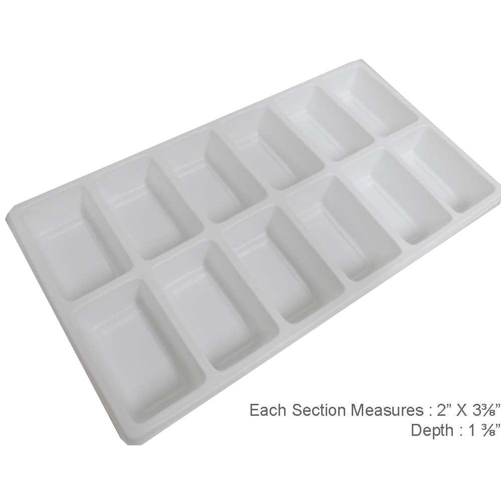 12 Sectional Plastic Tray Insert - ToolUSA