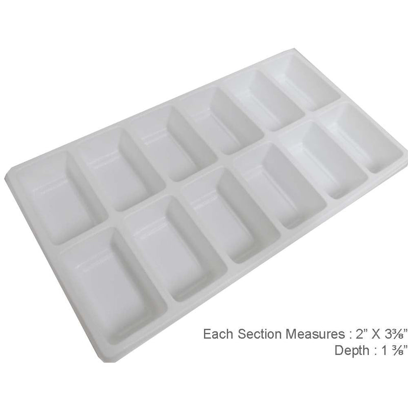 12 Sectional Plastic Tray Insert - ToolUSA