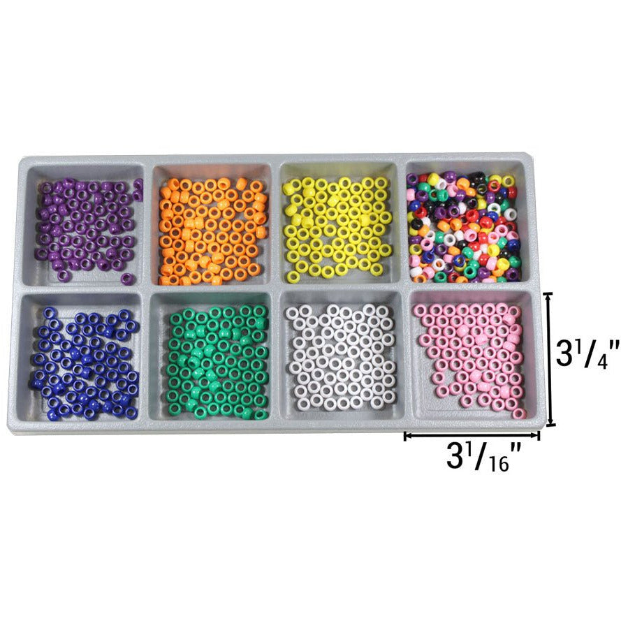 13 7/8 X 7 ½ Inch Gray Plastic Display Insert With 8 Sections-2 Inserts in Package - TJ-14782 - ToolUSA