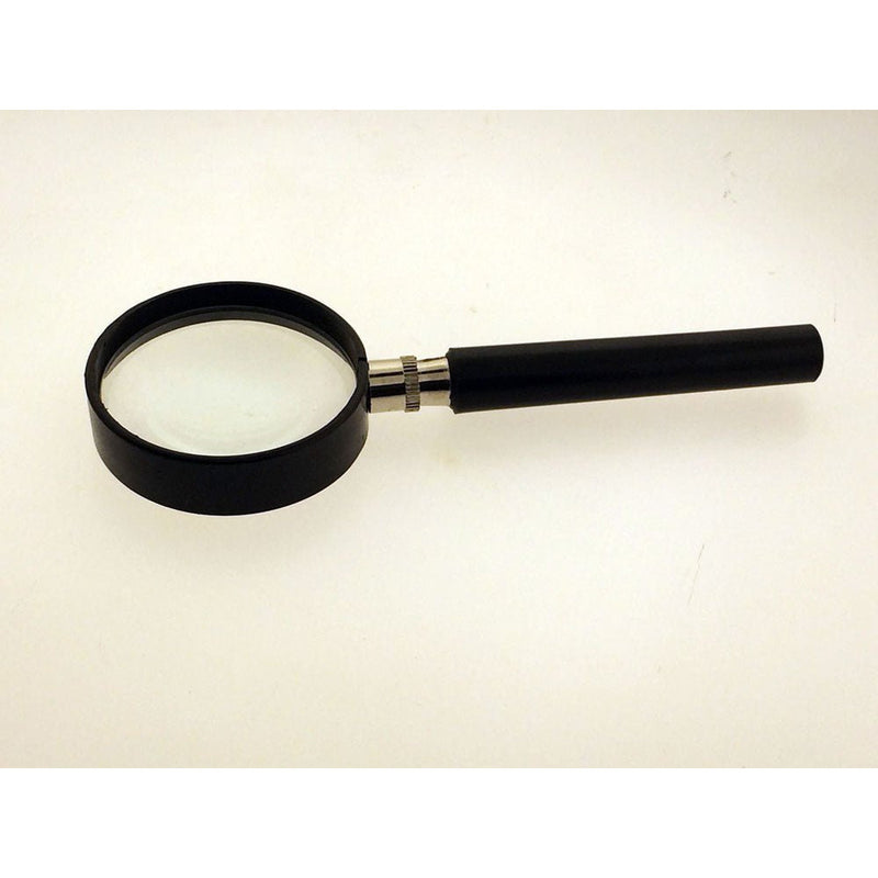 1.5" Diameter, 3X Power Lens Handheld Magnifier With Black Frame And Handle - MG-28750 - ToolUSA