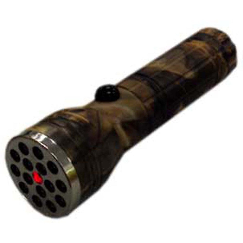 camouflage rechargeable flashlight 15 LED Flashlight with Red Pointer - Woodland Camouflage - 5 Inches Long