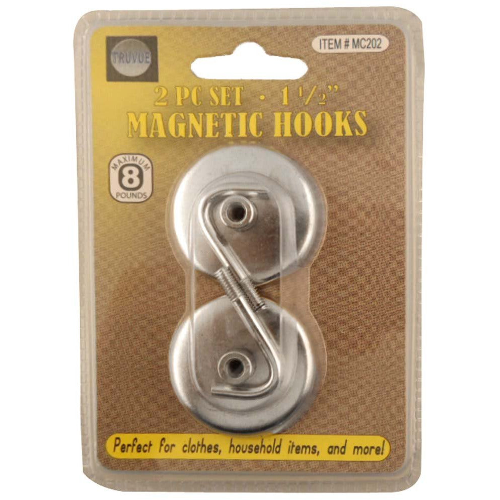 1.5" Magnetic Hooks For All Types Of Handy Storage On Metal Cabinets Or Desks - MC-17406 - ToolUSA