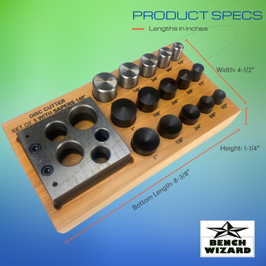 15 Piece Circular Disc Cutter Set In Box - TJ-91187 - ToolUSA