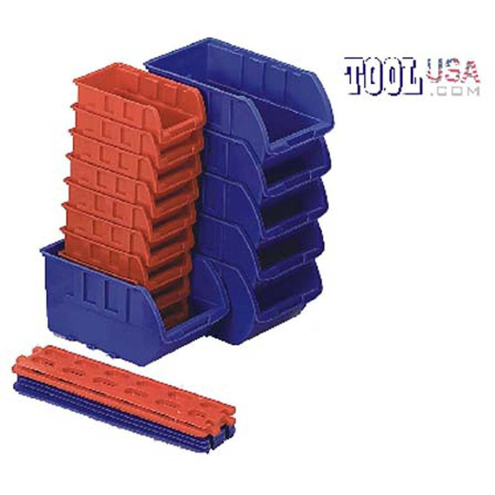 15-Piece Storage Bins - 2 Sizes - Small & Medium - MJ-93055 - ToolUSA