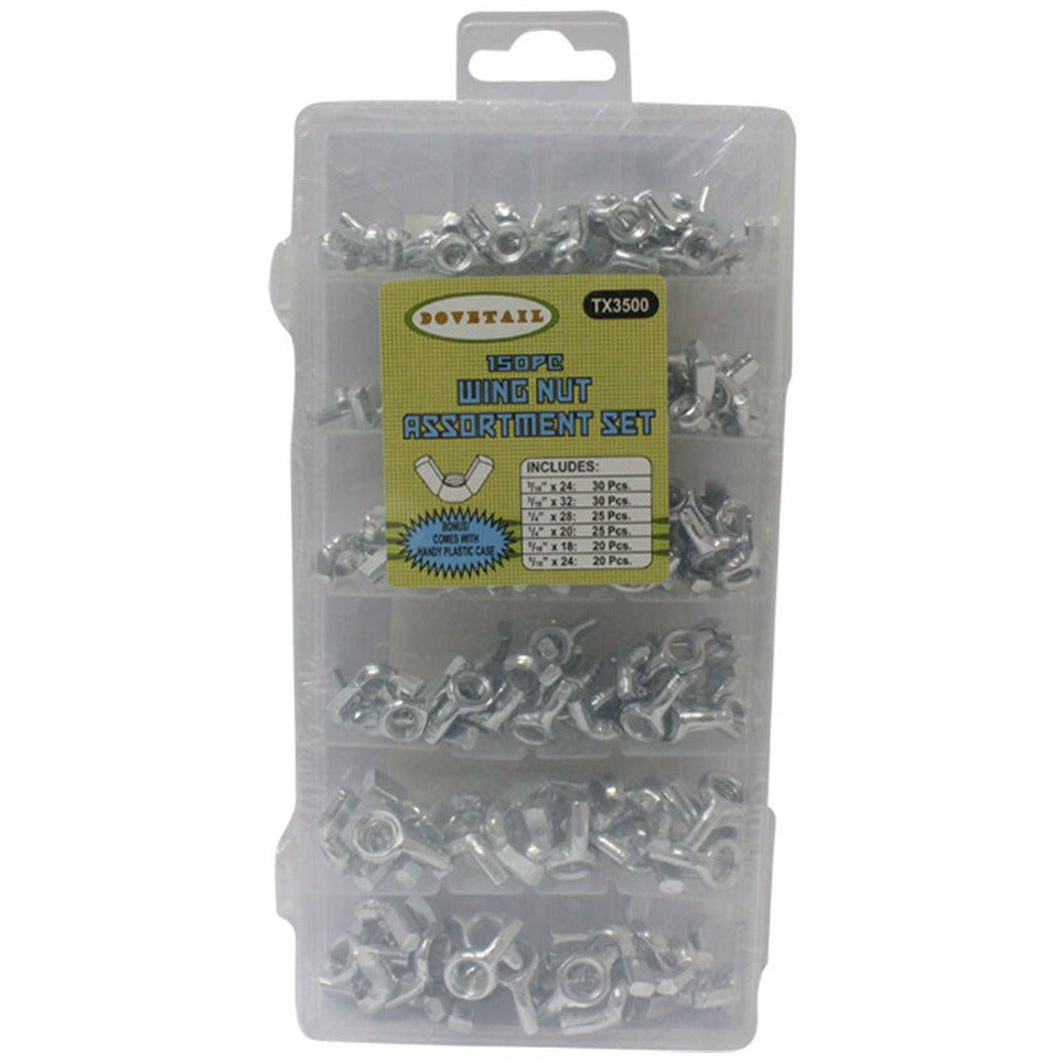 150 PIECE WING NUT ASSORTMENT - HW-93500 - ToolUSA