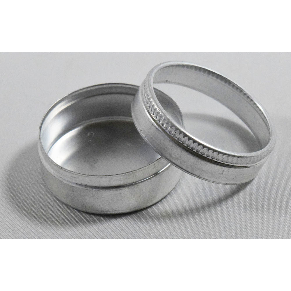 15pc Aluminum Container Jar Set - Clear Lid - Aluminum Case - TJ05-01615 - ToolUSA