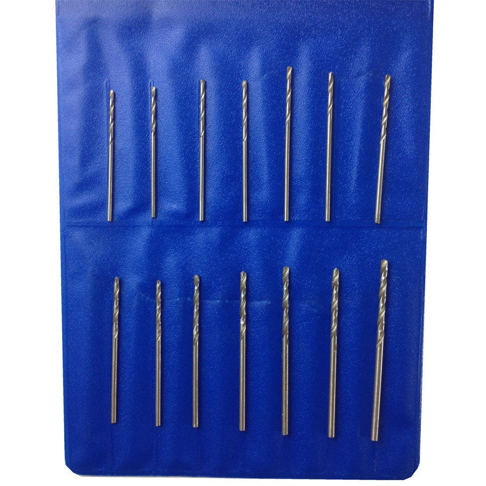 16 Piece Medium Mini Drill Bit Set (Pack of: 1) - TJ6102C - ToolUSA