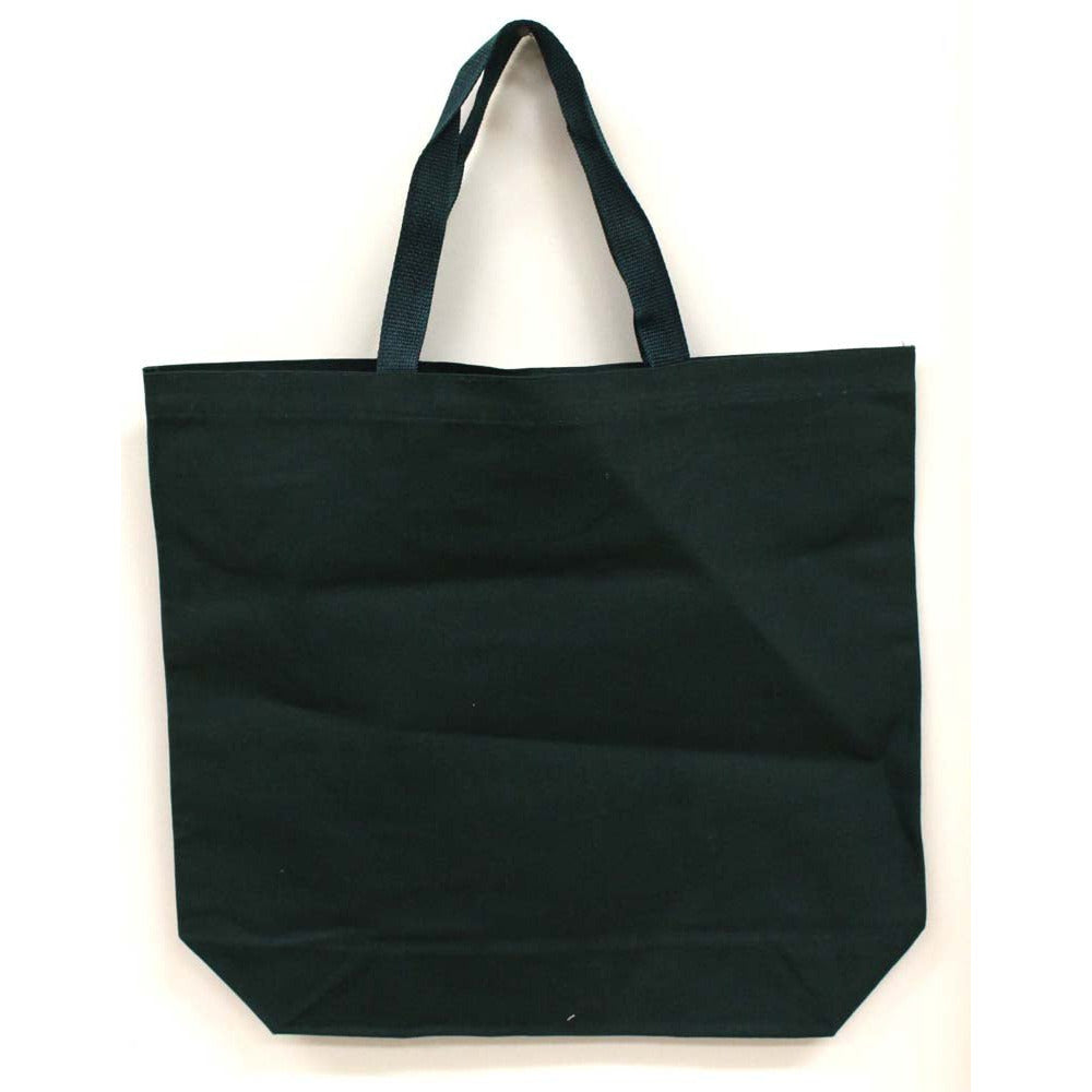 18 X 16 Inch Cotton Canvas Tote Bag With 5 Inch Bottom Gusset And Nylon Handles (Pack of: 2) - YY-44328-Z02 - ToolUSA