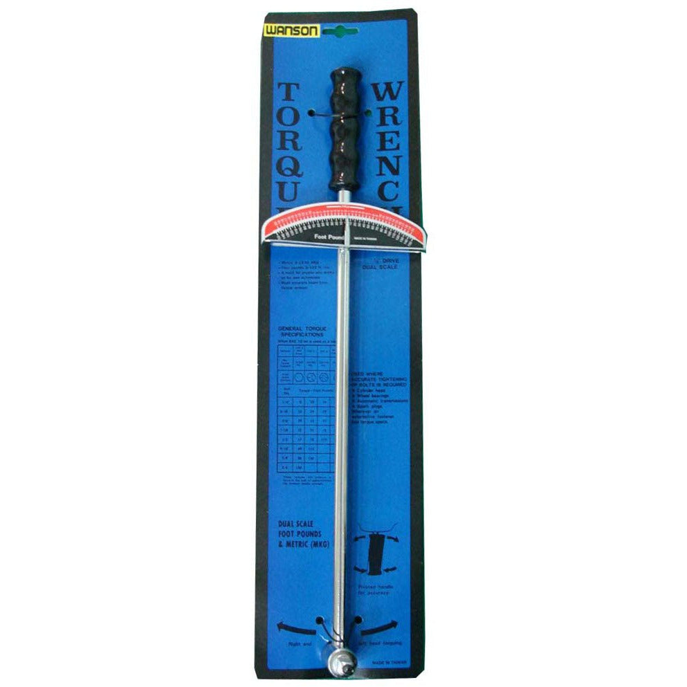 18.25-Inch Dual Scale Torque Wrench - TU-FR-8278 - ToolUSA