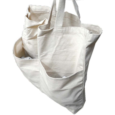 18x16 Inch Cotton Canvas Tote Bag with Handle Straps - AB-00323 - ToolUSA