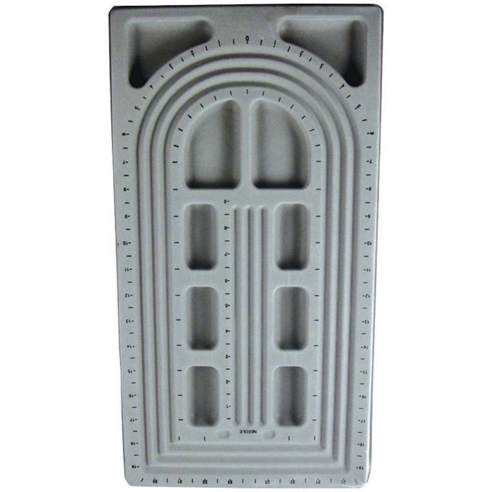 19x10 Inch Gray Fur Coated Plastic Bead Tray - TJ05-91780 - ToolUSA