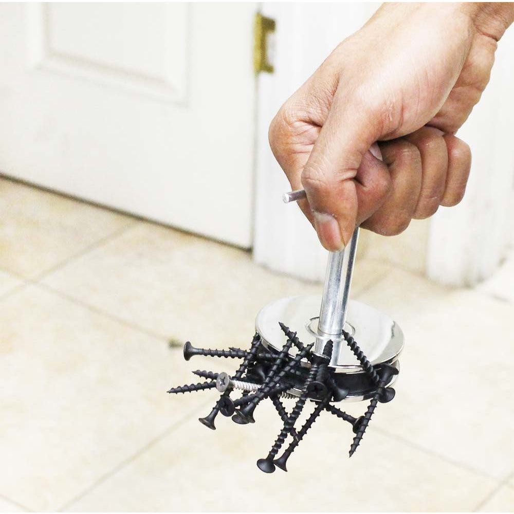 2-1/2 Inch Diameter Round Pick-Up Magnet With 3 X 3 Inch "T" Shaped Handle - MC-00190 - ToolUSA