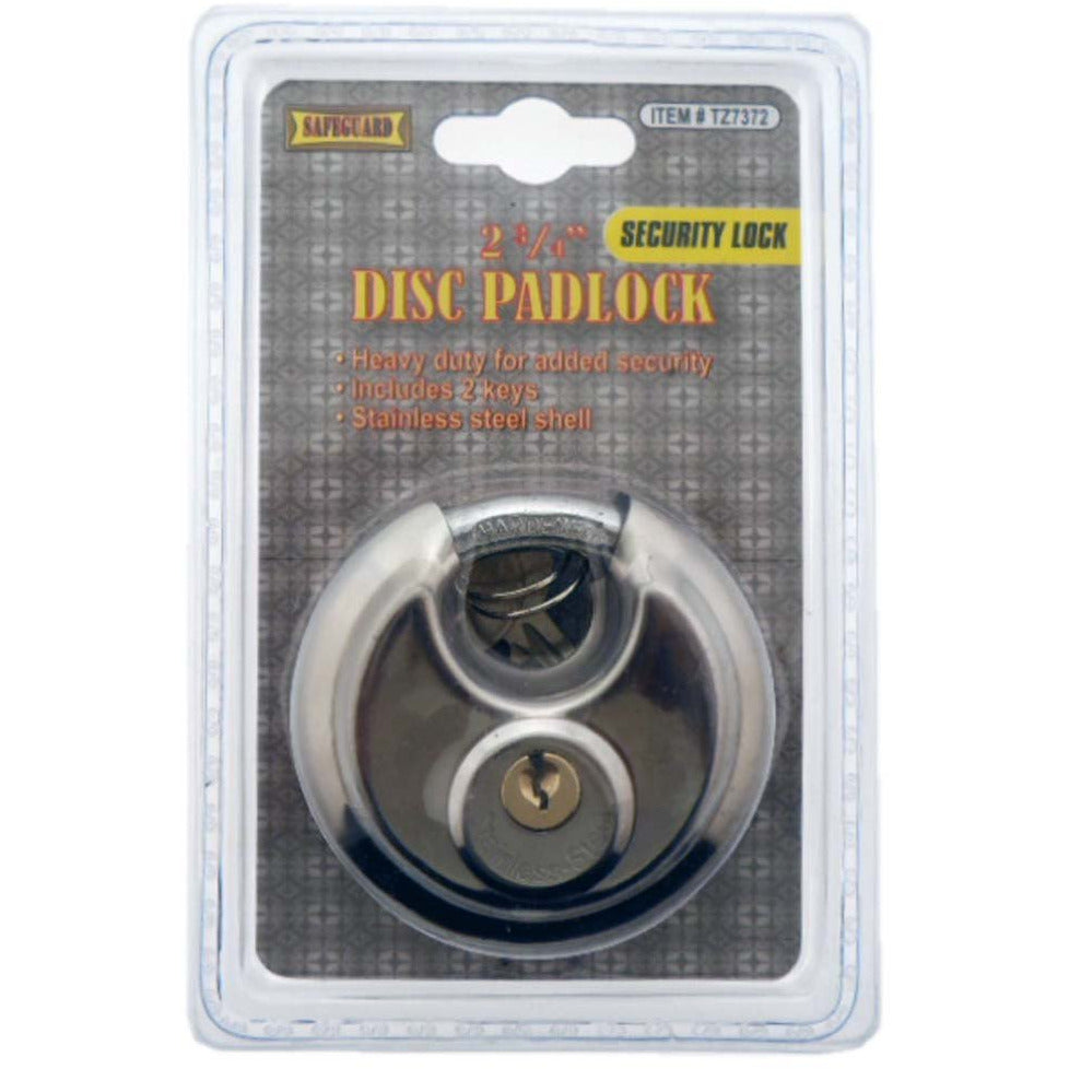2 3/4" (70mm) Heavy Duty Disc Padlock - LOCK-07372 - ToolUSA