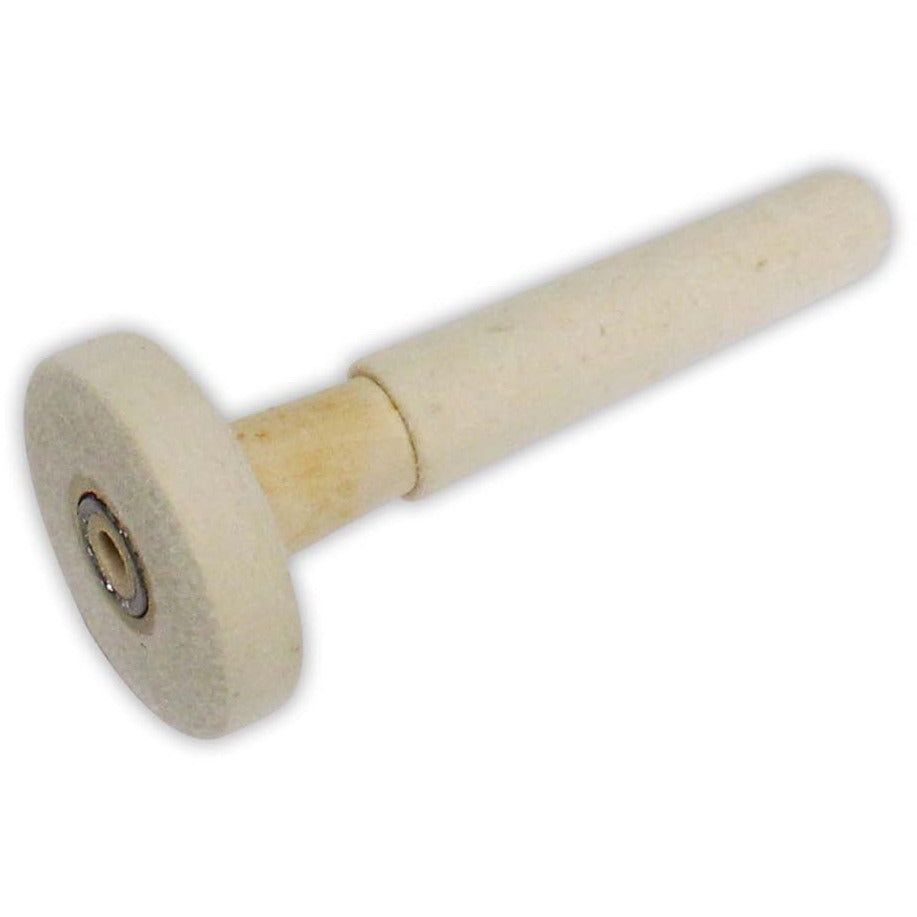 2 In 1 Buffing Tool With Soft Fuzzy Fabric Over A Reinforced Wood Mandrel - TJ01-94603 - ToolUSA