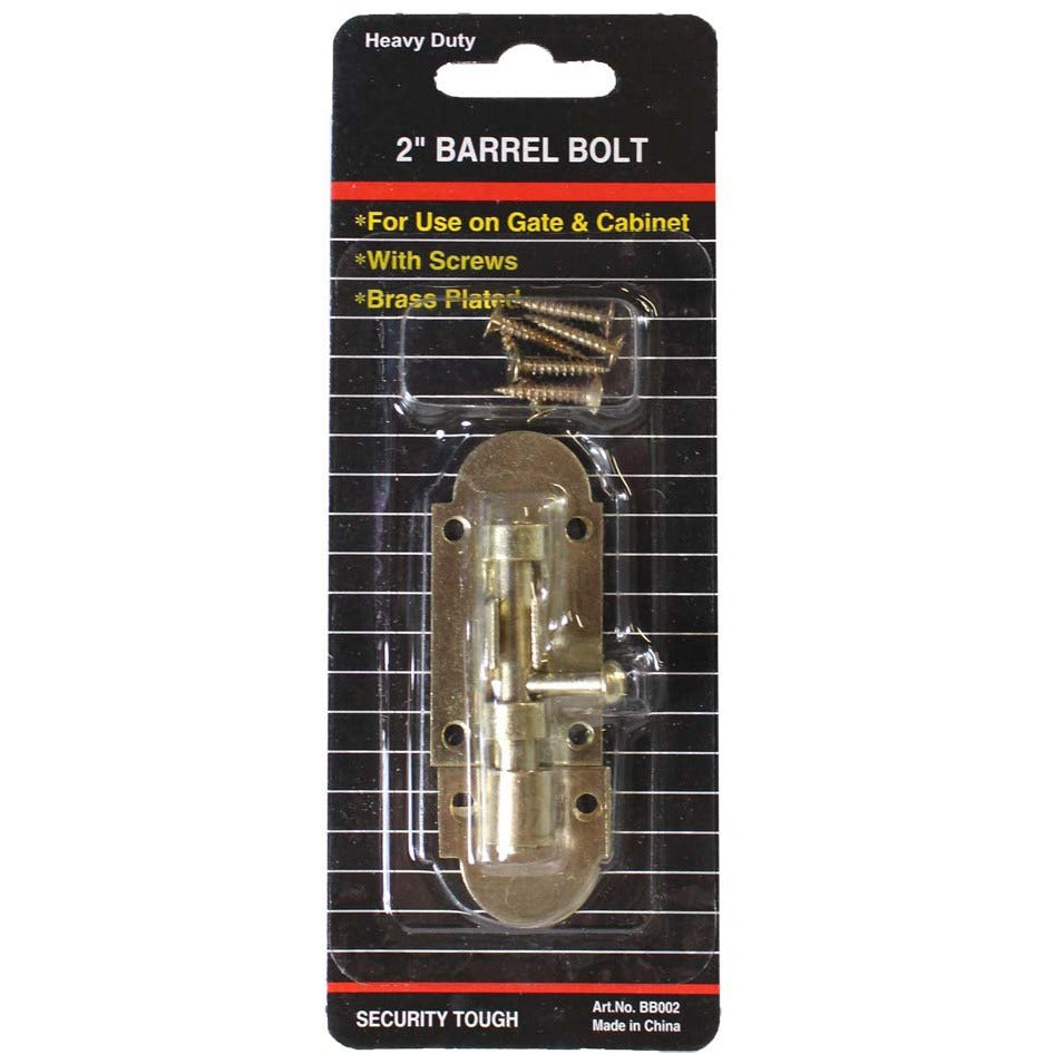 2 Inch Barrel Bolt with Screws - HW-42020 - ToolUSA