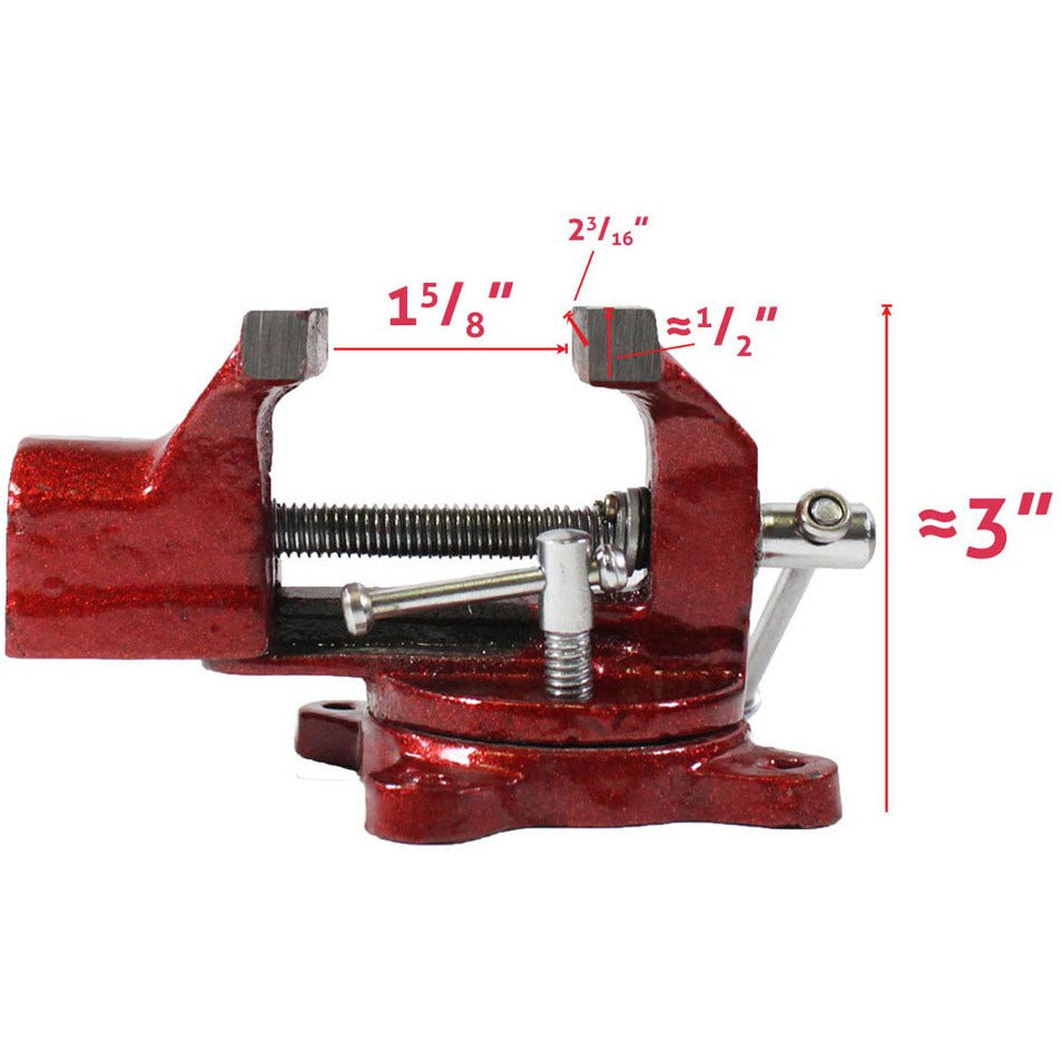2-Inch Steel Swivel Bench Vise - VISE-93045 - ToolUSA