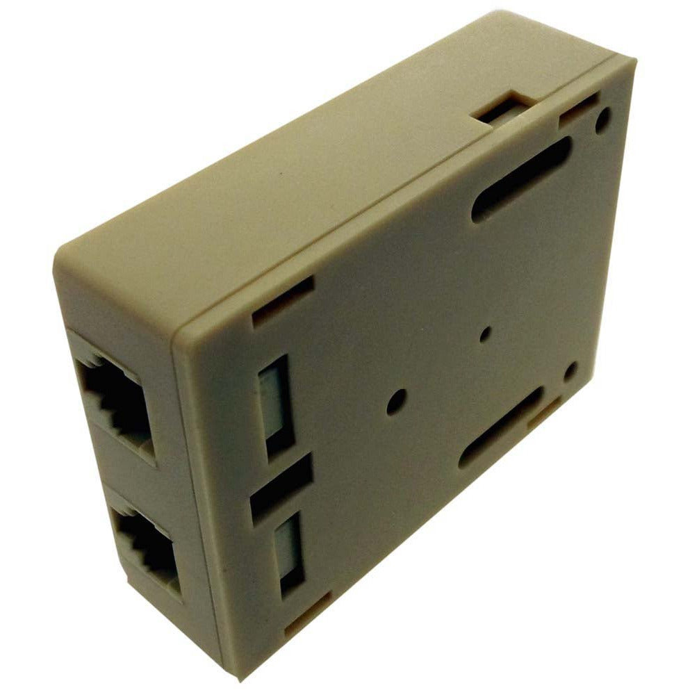 2 Outlet Plastic Modular Connecting Phone Jack Block (Pack of: 2) - PA-01664-Z02 - ToolUSA