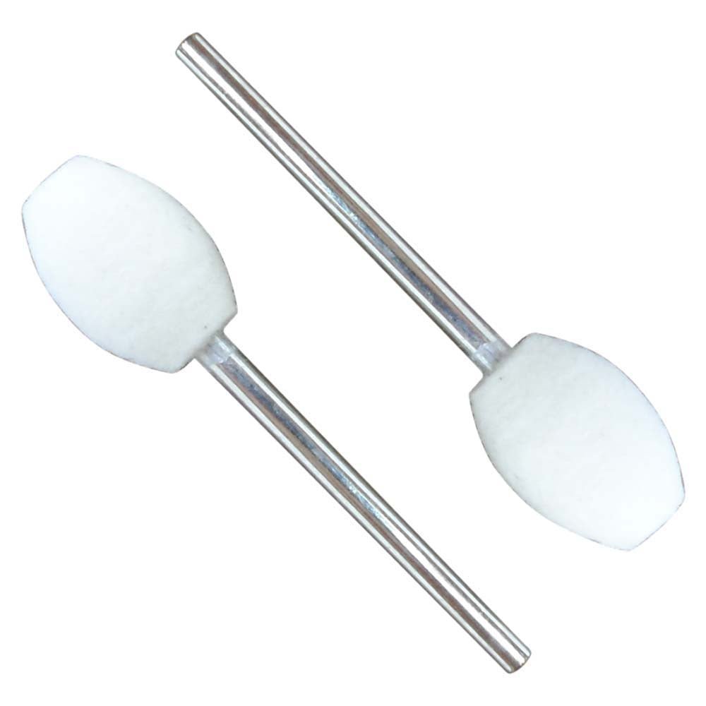 2 Pc. Drum Shaped Felt Bobs Set - 3/32" Shank (Pack of: 2) - TJ04-04323-Z02 - ToolUSA