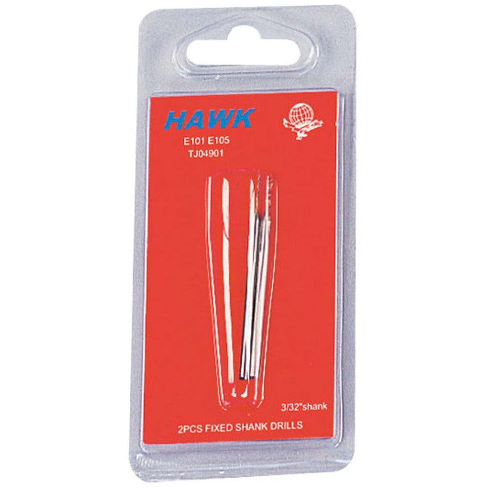 2 Pc. Fixed Shank Drill Set - 3/32" Shank (Pack of: 2) - TJ04-04901-Z02 - ToolUSA