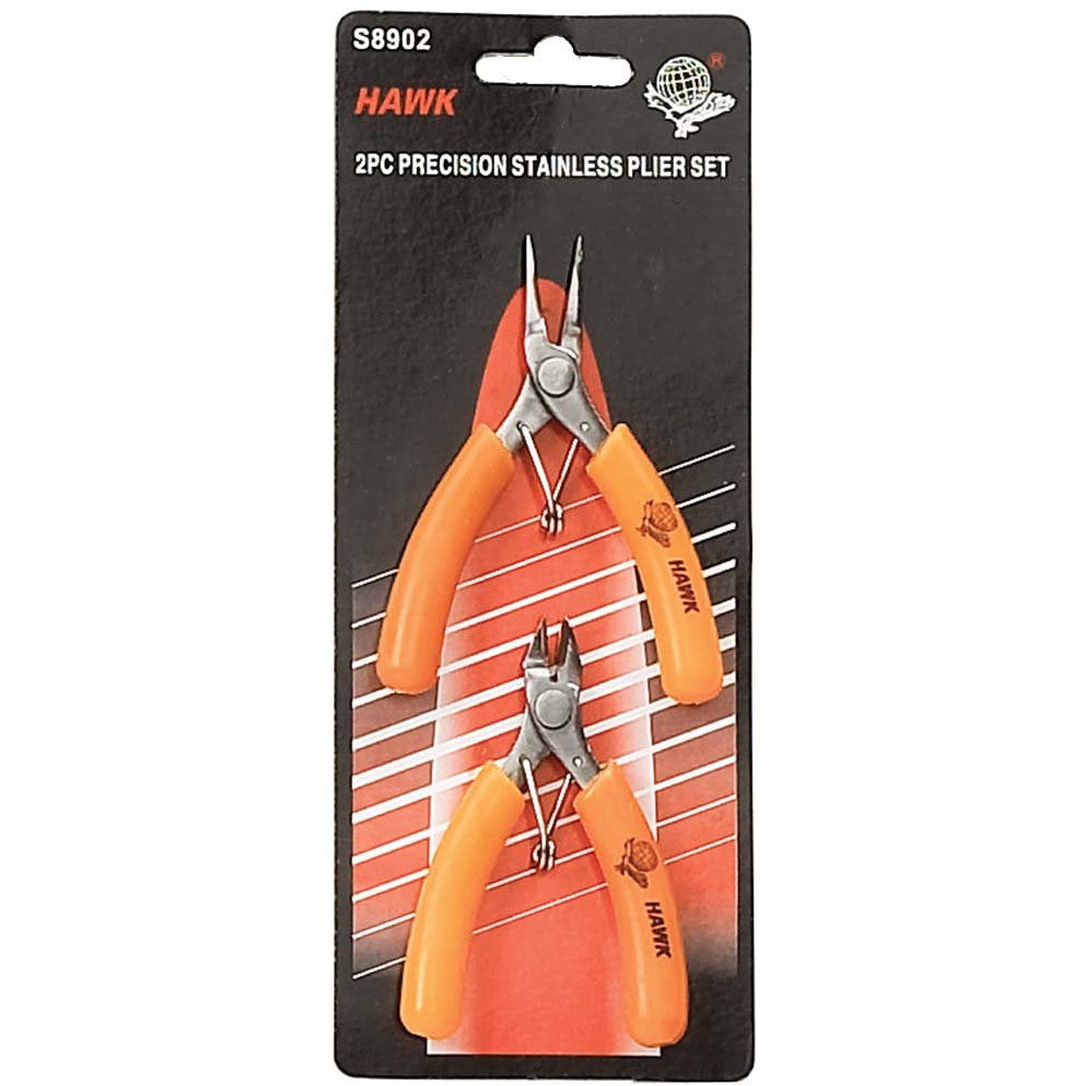 2 Pc. STAINLESS STEEL LONG NOSE AND SIDE CUTTER SET - S89-08902 - ToolUSA