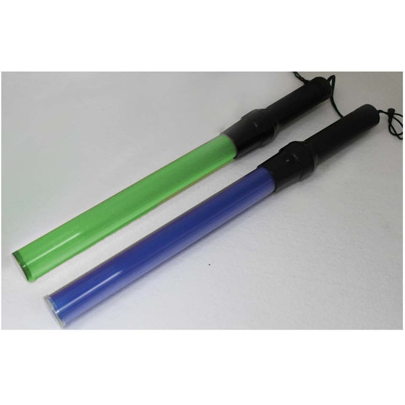 2 Piece Green & Blue Plastic Signal Light Batons (Pack of: 1) - KIT-FL611-GB - ToolUSA