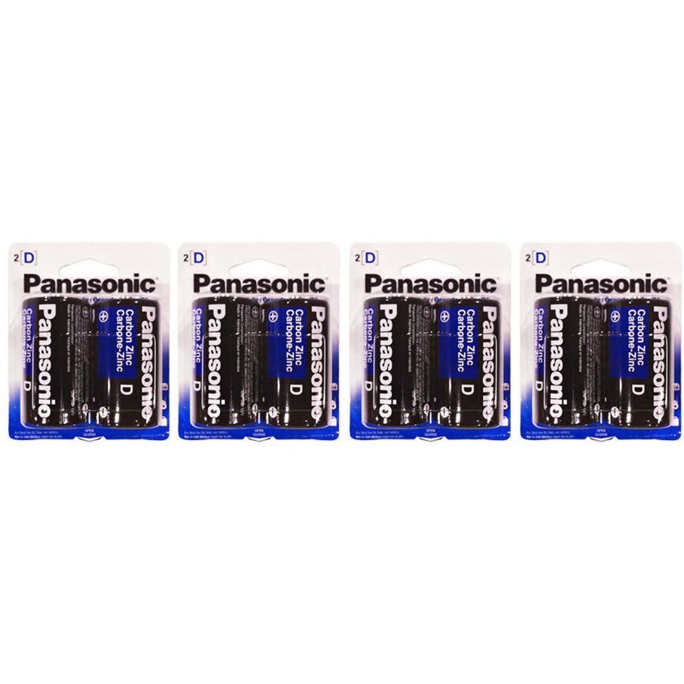 2 Piece Panasonic Heavy Duty "D" Battery Set (Pack of: 4) - BPN-DD-2PK-Z04 - ToolUSA