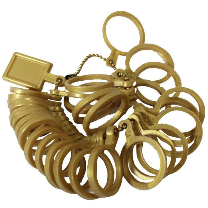 2 Piece Plastic Ring Stick & Ring Sizer | Sizes 1-15 - TJ-29312 - ToolUSA