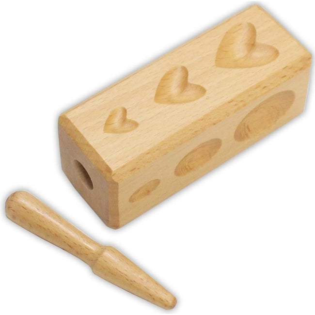 2 Piece Wooden Doming Block - Different Shapes - Wooden Shaping Punch - TJ-31782 - ToolUSA