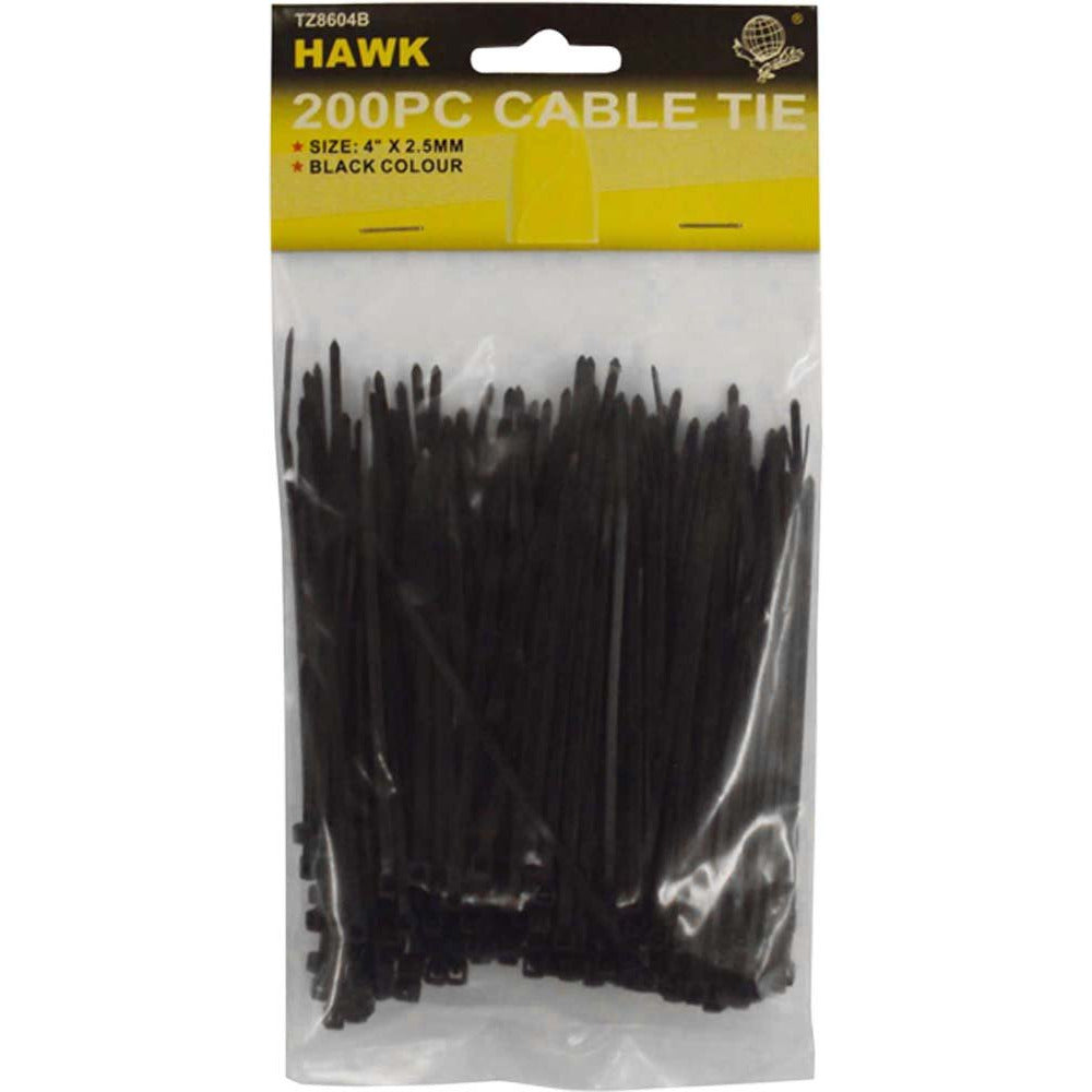 200 Pc. Cable Mounting Ties - 4" (Pack of: 2) - TZ86-98604 - ToolUSA